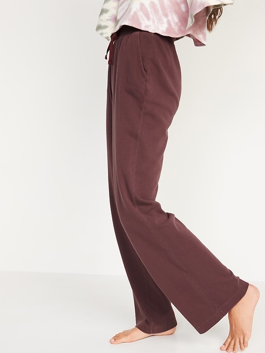 Image number 5 showing, High-Waisted Garment-Dyed Sweatpants for Women