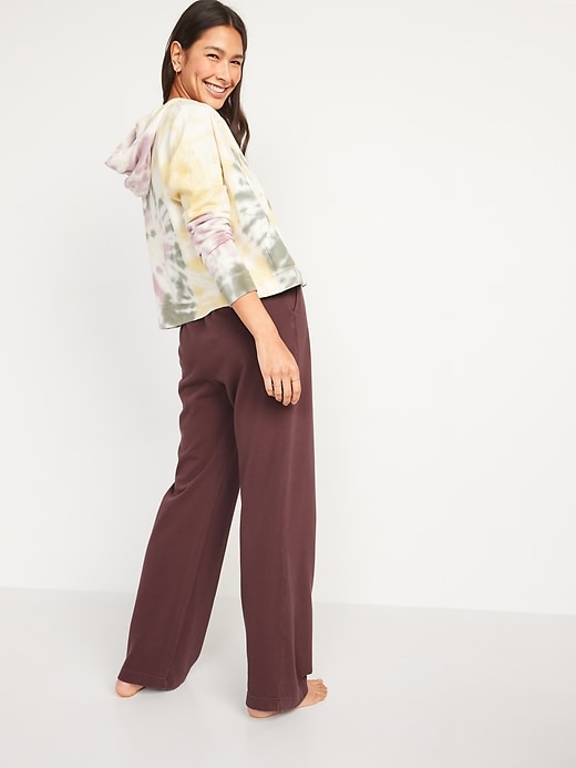 Image number 6 showing, High-Waisted Garment-Dyed Sweatpants for Women