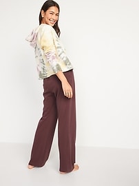 High-Waisted Garment-Dyed Sweatpants for Women
