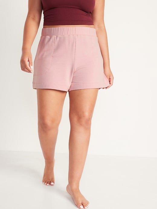 Old Navy High-Waisted Cozy-Knit Pajama Shorts for Women -- 4-inch inseam. 1