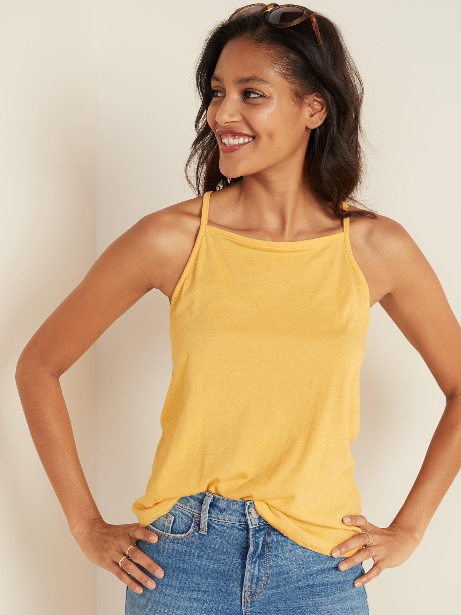 old navy square neck tank