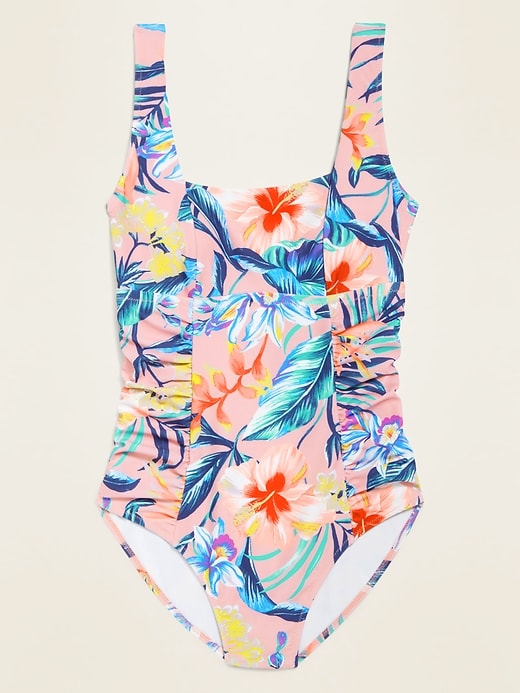 Square-Neck One-Piece Swimsuit | Old Navy