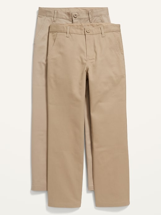 View large product image 1 of 2. Uniform Built-In Flex Straight Pants 2-Pack For Boys
