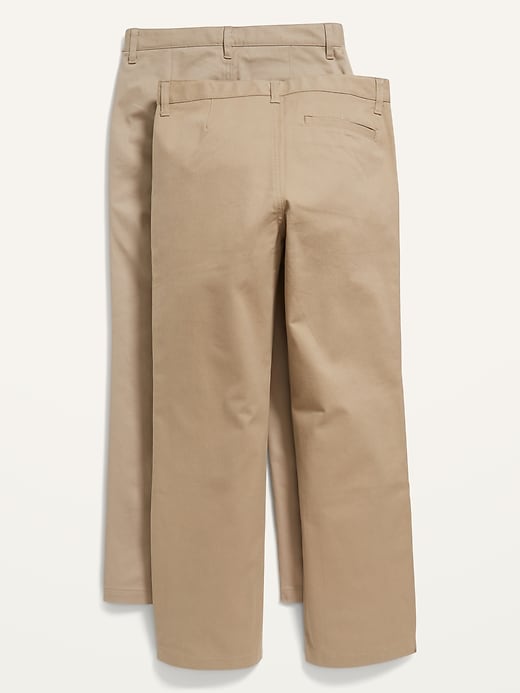 View large product image 2 of 2. Uniform Built-In Flex Straight Pants 2-Pack For Boys