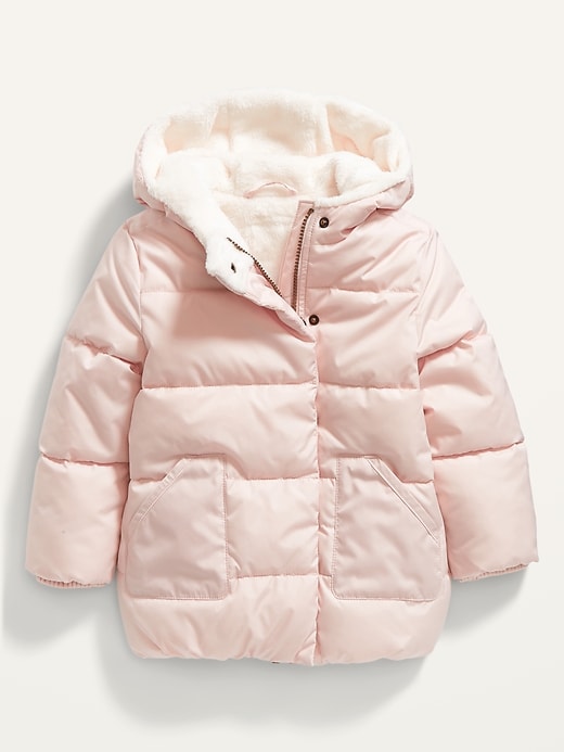 View large product image 1 of 1. Unisex Hooded Long Frost-Free Puffer Jacket for Toddler