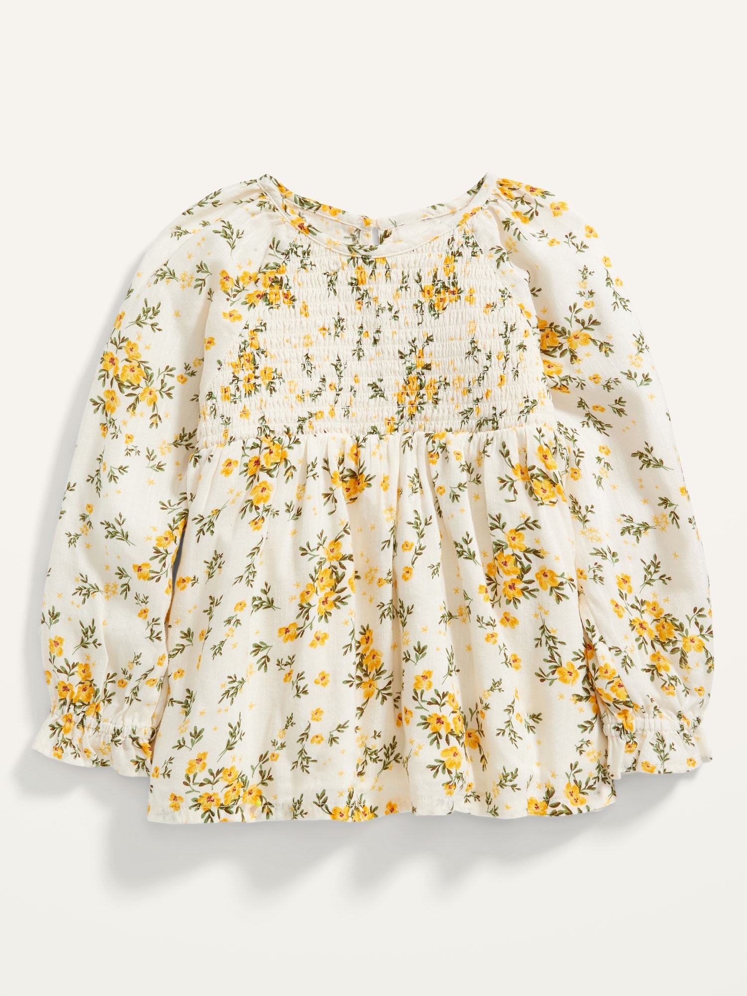 Old navy yellow cheap floral top