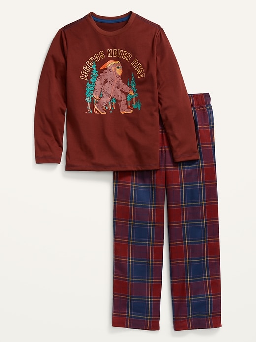 View large product image 1 of 1. Graphic Long-Sleeve Pajama Set for Boys