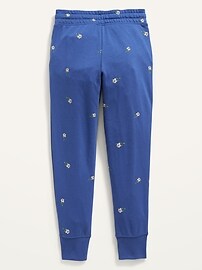 View large product image 4 of 4. High-Waisted Vintage Printed Jogger Sweatpants for Girls