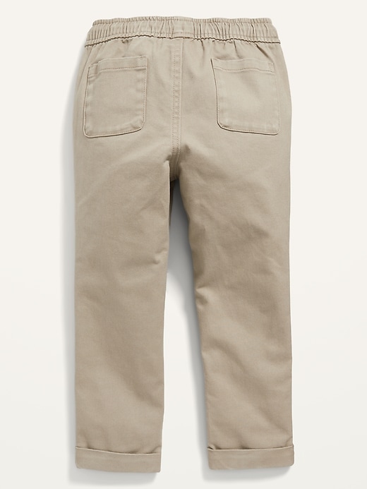 View large product image 2 of 2. Functional-Drawstring Twill Utility Pants for Toddler Boys