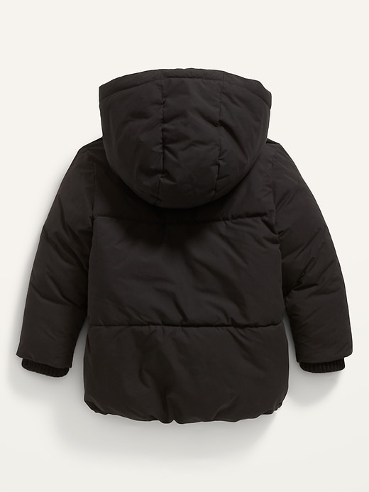 View large product image 2 of 2. Unisex Water-Resistant Hooded Jacket for Toddler