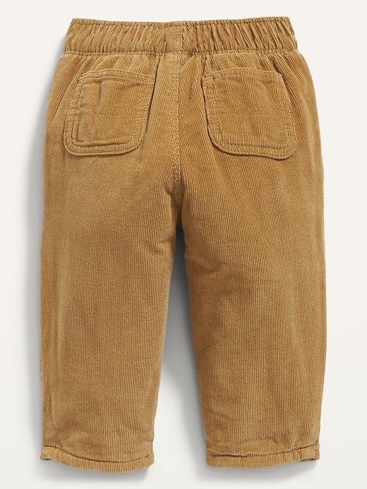 View large product image 2 of 2. Unisex Microfleece-Lined Corduroy Pants for Baby