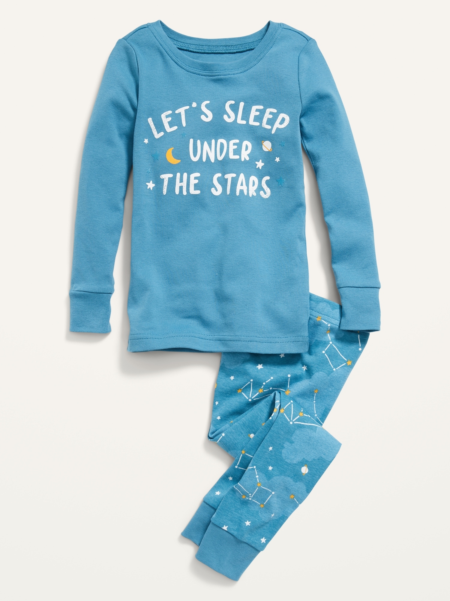 Unisex Graphic Pajama Set for Toddler & Baby