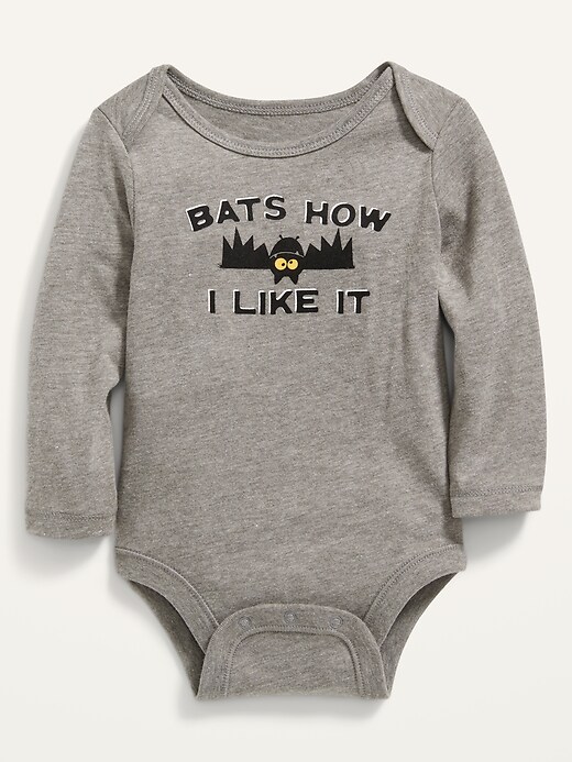 Unisex Long-Sleeve Matching-Graphic Bodysuit for Baby