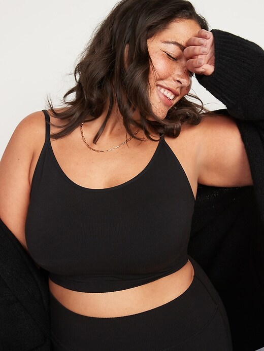 Image number 7 showing, Seamless Rib-Knit Bralette Top