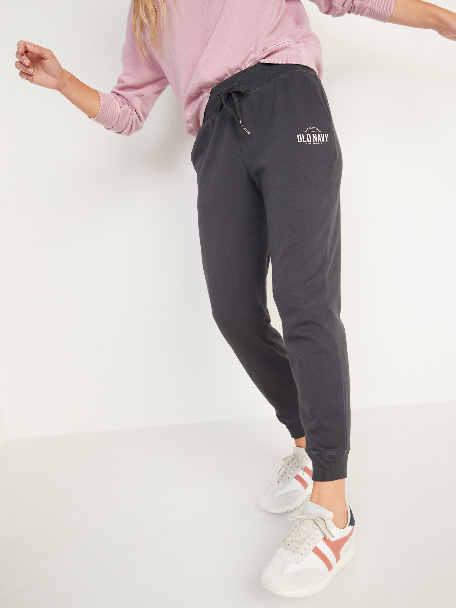 Old Navy Extra High-Waisted Logo-Graphic Ankle Jogger Sweatpants