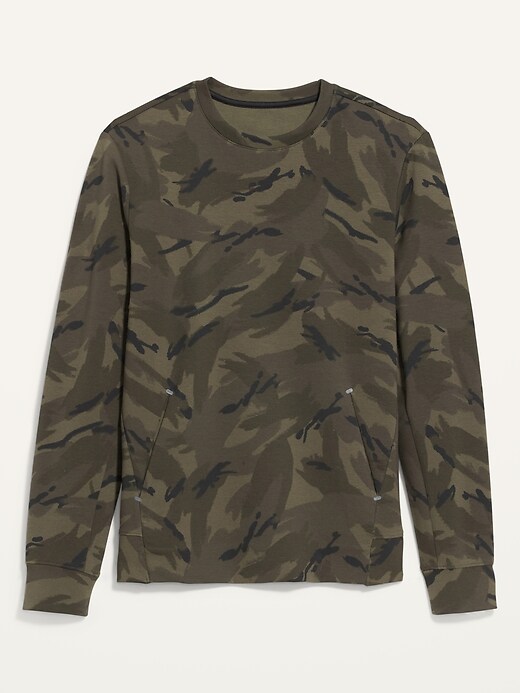 Image number 4 showing, Dynamic Fleece Camo Hidden-Pocket Sweatshirt