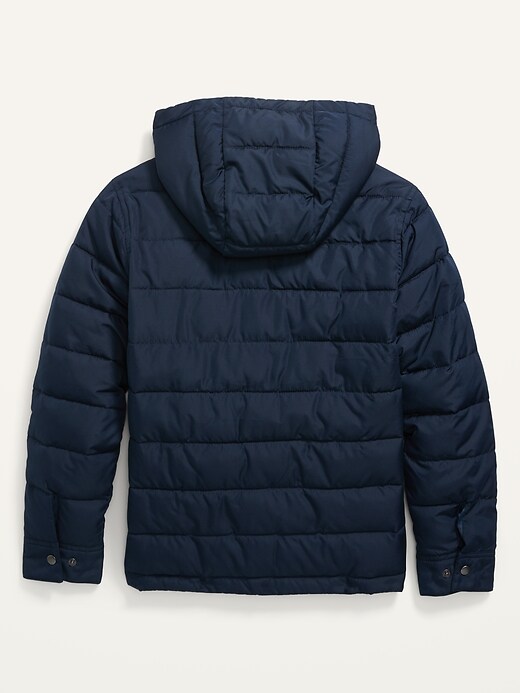 View large product image 2 of 2. Water-Resistant Utility Puffer Jacket For Boys