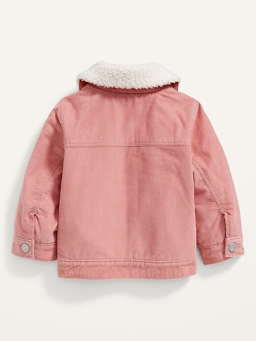 View large product image 2 of 2. Corduroy Sherpa-Trim Trucker Jacket for Baby