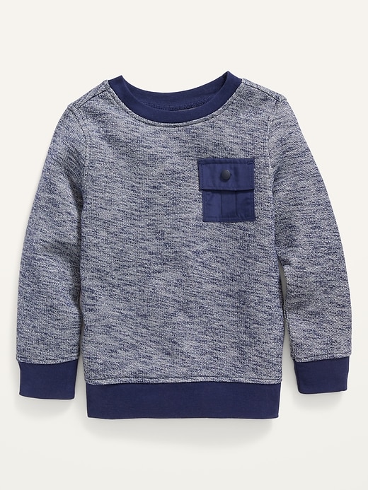 View large product image 1 of 2. Cozy Utility Pocket Sweater for Toddler Boys