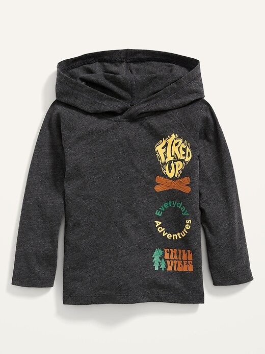 Old Navy - Long-Sleeve Graphic Hooded T-Shirt for Toddler Boys