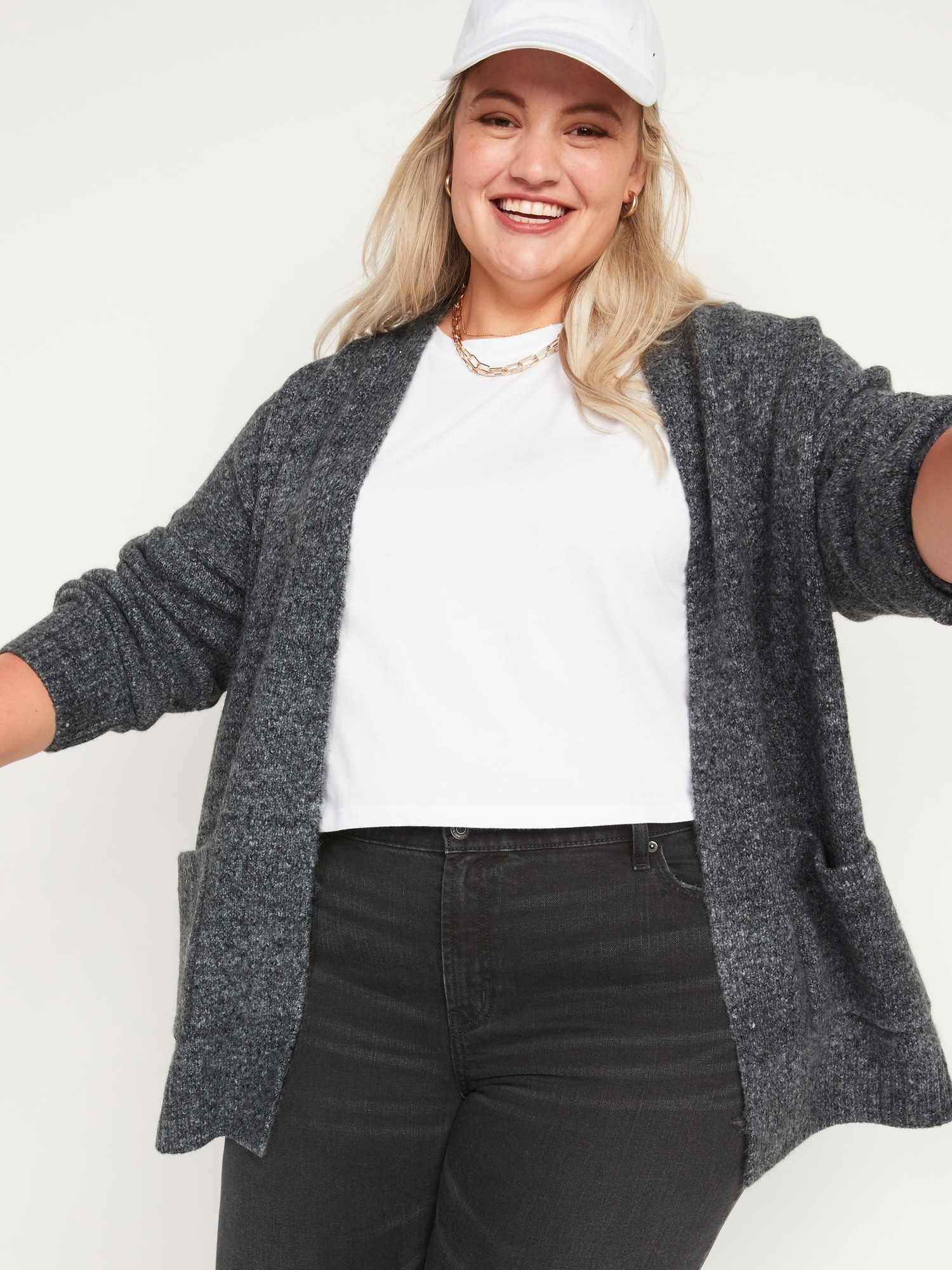 Cozy-Knit Open-Front Cardigan Sweater for Women | Old Navy