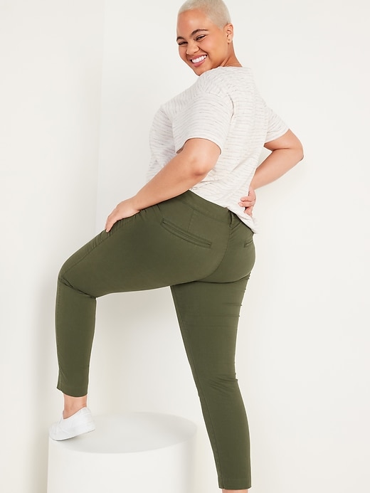 Image number 2 showing, Mid-Rise Pixie Chino Ankle Pants for Women