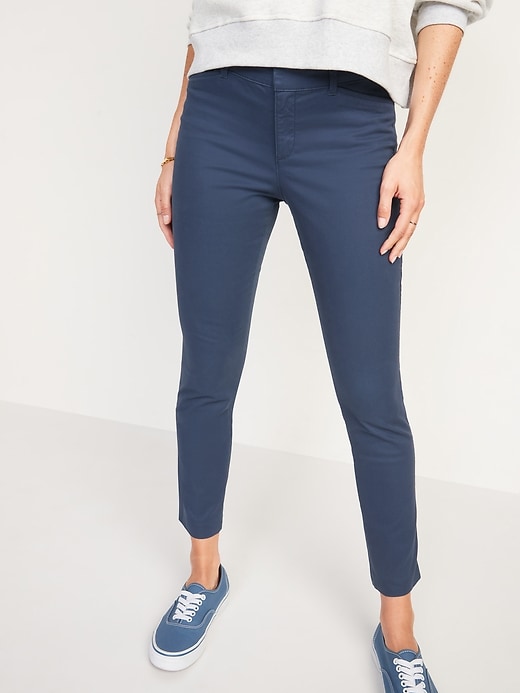 Image number 5 showing, Mid-Rise Pixie Chino Ankle Pants
