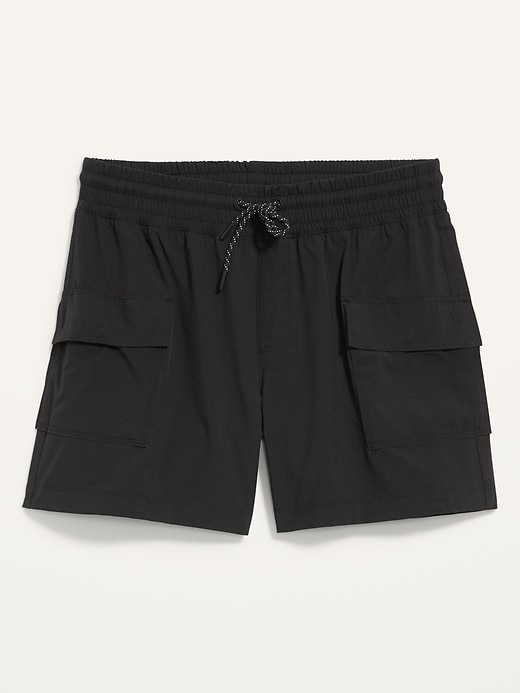 Image number 4 showing, High-Waisted StretchTech Performance Utility Cargo Shorts -- 5-inch inseam