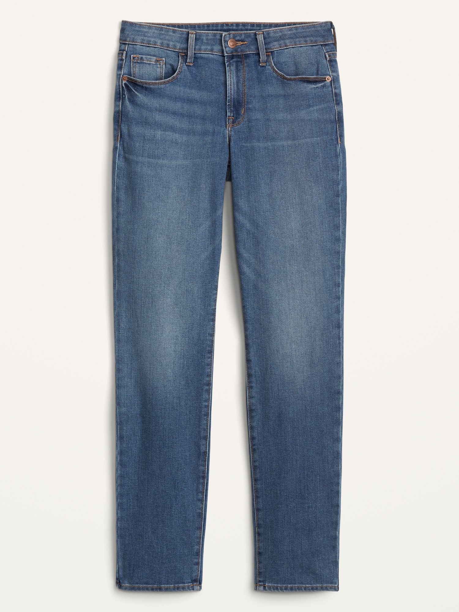 Old Navy Women's Mid-Rise Power Slim Straight Jeans
