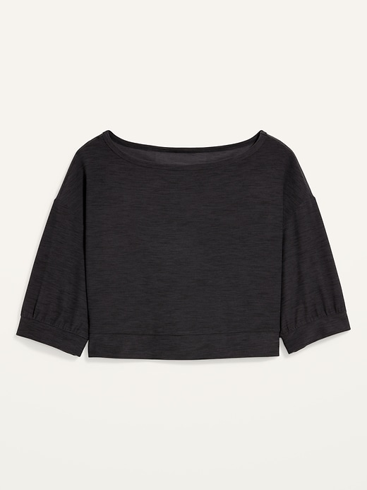 Breathe ON Cropped Elbow-Sleeve Performance Top | Old Navy