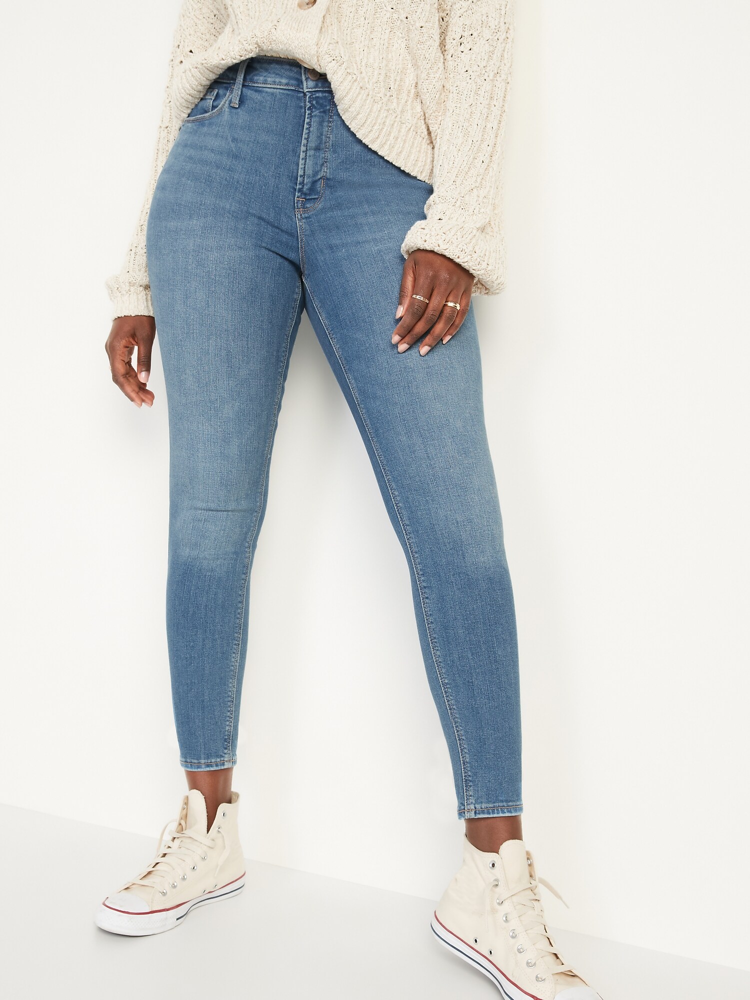 old navy high rise skinny jeans