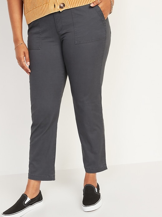 Oldnavy High-Waisted Utility Ankle Chino Pants for Women