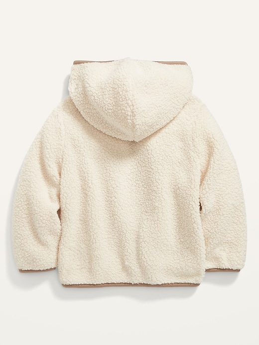View large product image 2 of 2. Unisex Hooded Sherpa Jacket for Toddler