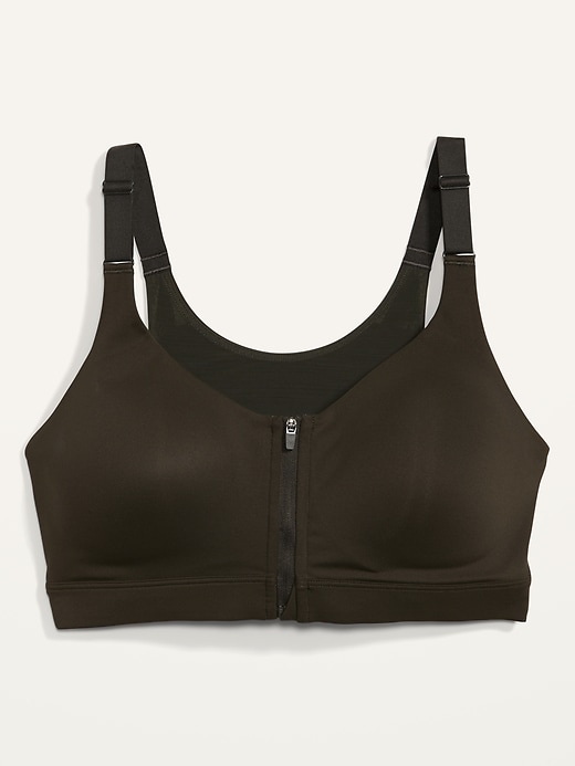 Image number 4 showing, High-Support PowerSoft Zip-Front Sports Bra 32C-42C