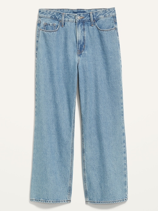Image number 4 showing, Extra High-Waisted Wide-Leg Light-Wash Jeans for Women