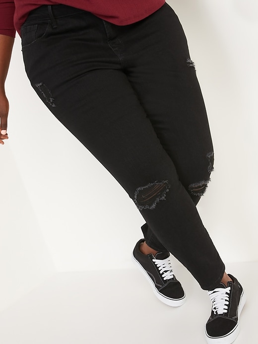 Image number 7 showing, Mid-Rise Pop Icon Ripped Skinny Jeans