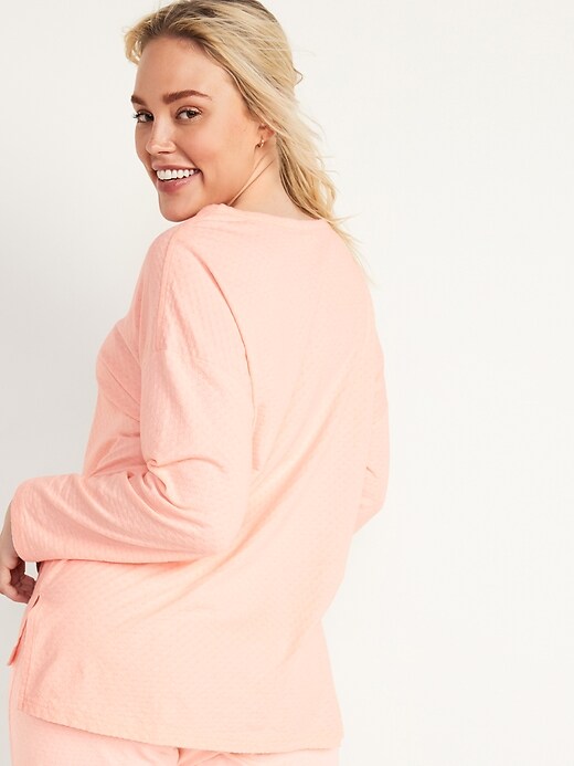 Oversized PointelleKnit Pajama Tunic Top for Women Old Navy