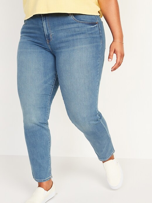 Image number 6 showing, Mid-Rise Power Slim Straight Jeans for Women