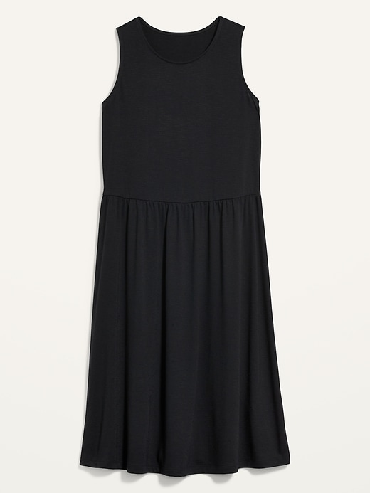 Image number 4 showing, Sleeveless Slub-Knit Mini Swing Dress