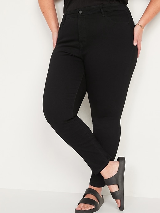 Image number 7 showing, High-Waisted Pop Icon Black Skinny Jeans for Women