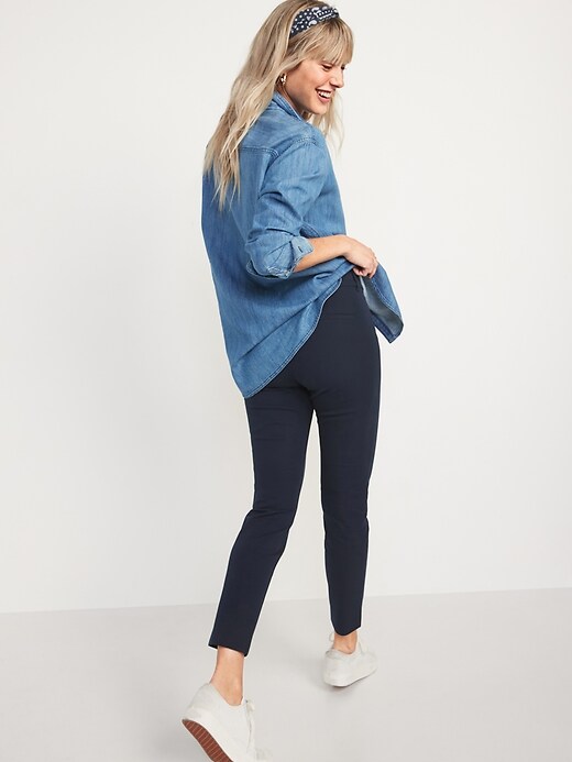 Image number 5 showing, High-Waisted Pixie Skinny Ankle Pants for Women