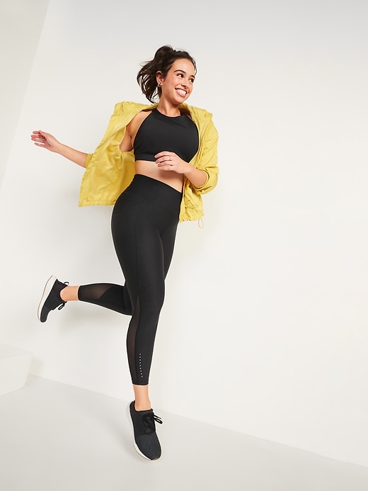 Image number 3 showing, High-Waisted PowerSoft Side-Pocket 7/8 Run Leggings