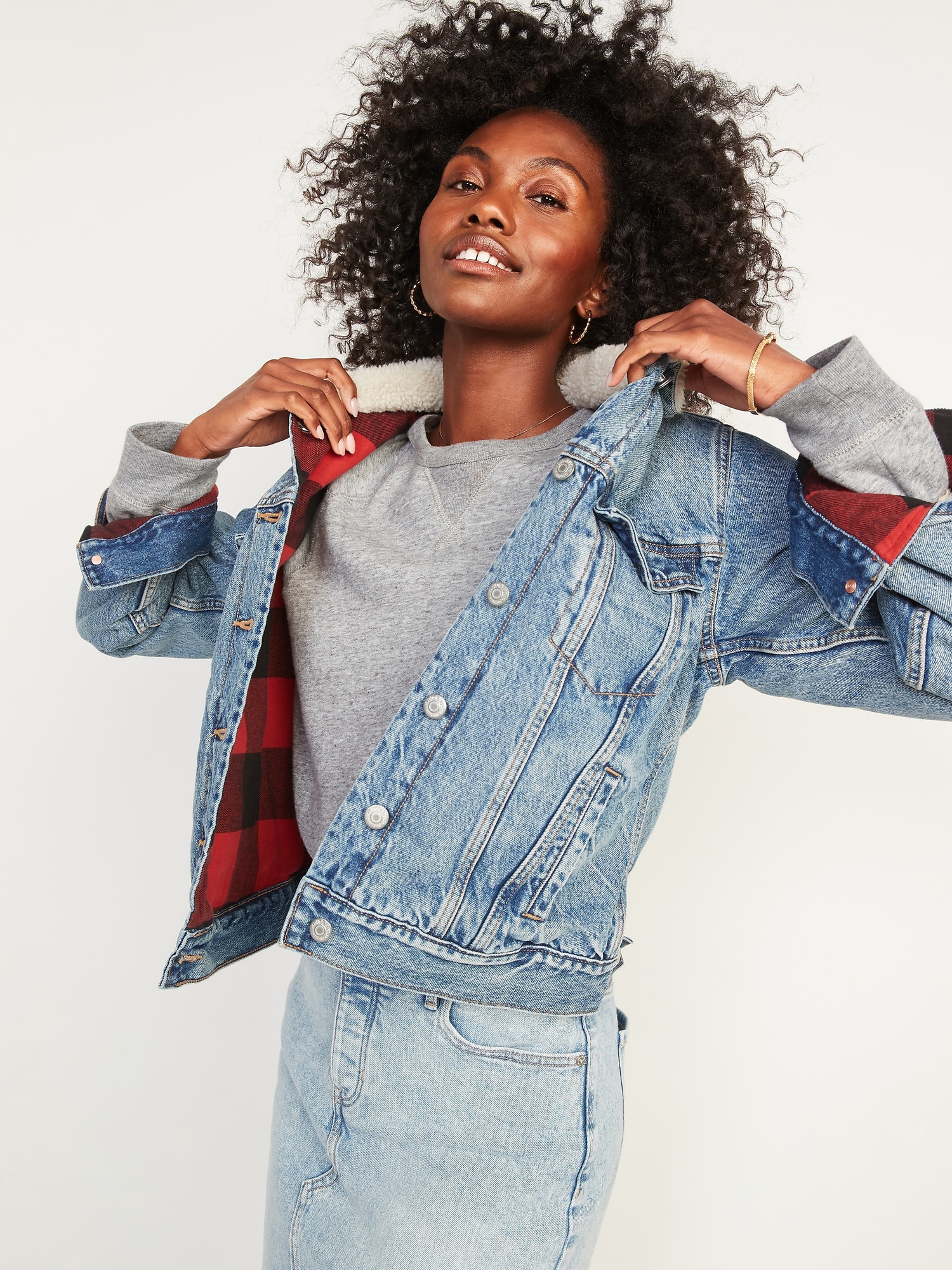 Gimmicks Pieced Flannel Denim jacket - Women's Coats/Jackets in Denim |  Buckle