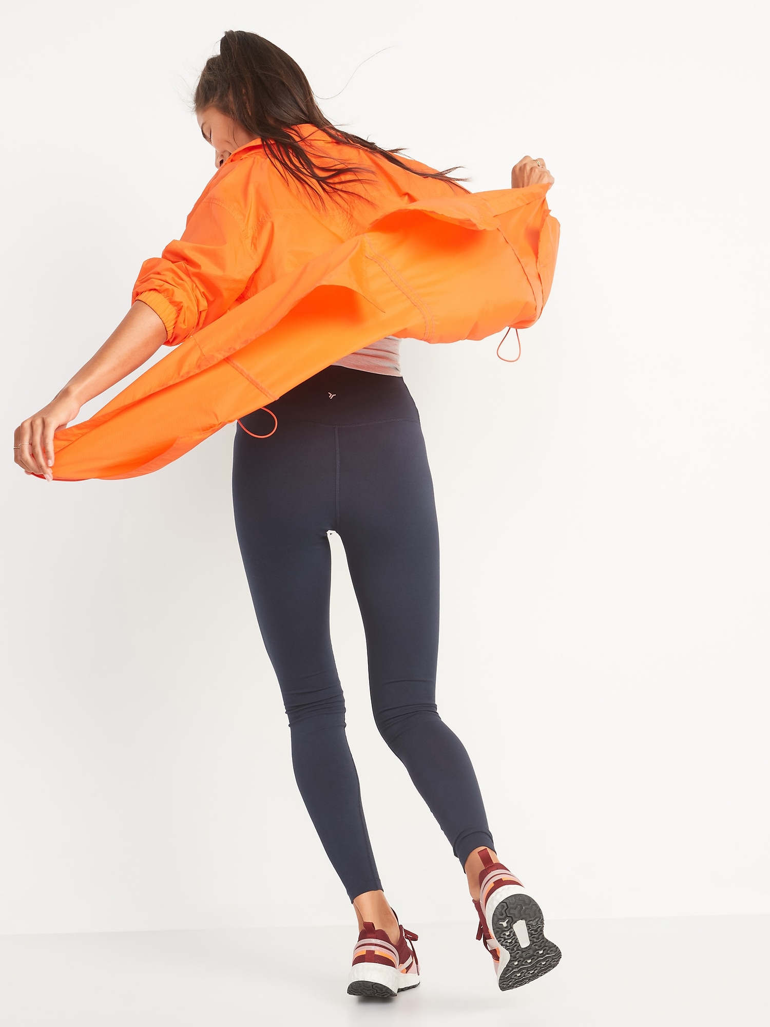 old navy high rise run leggings