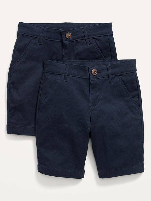 View large product image 1 of 1. School Uniform Twill Bermuda Shorts 2-Pack for Girls