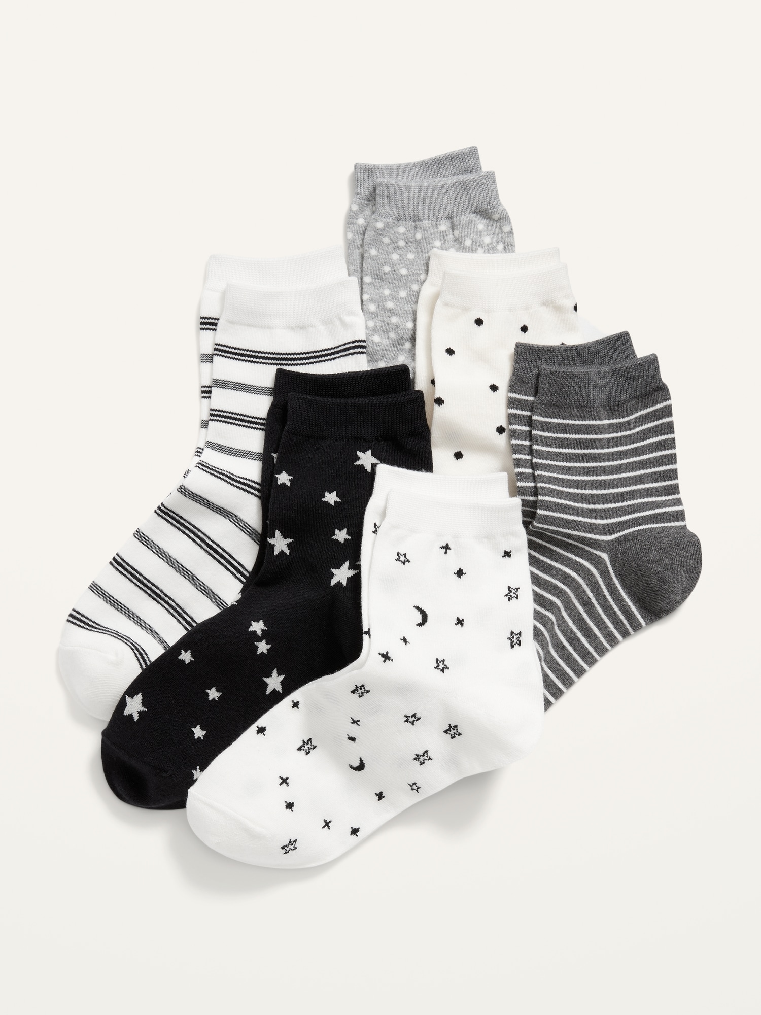 Quarter Crew Socks 6Pack For Women Old Navy