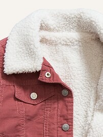 View large product image 3 of 3. Unisex Sherpa-Lined Corduroy Jacket for Toddler