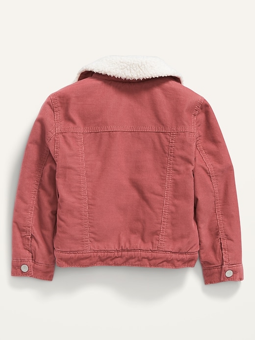 View large product image 2 of 3. Unisex Sherpa-Lined Corduroy Jacket for Toddler