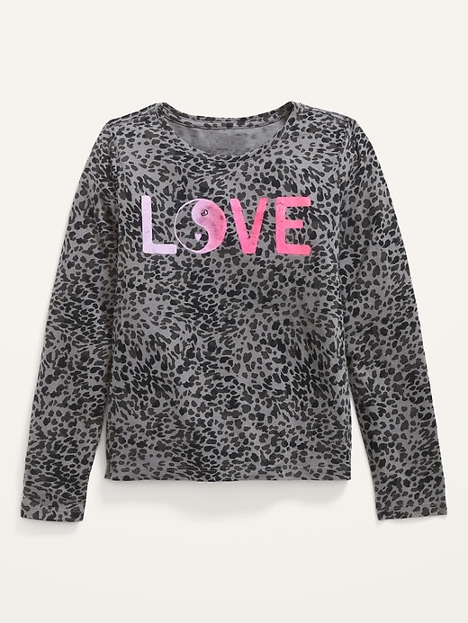 Old Navy - Softest Long-Sleeve Graphic T-Shirt for Girls