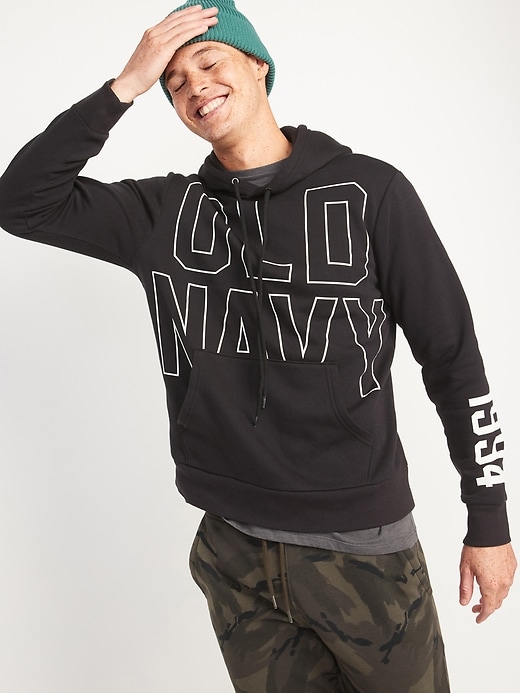 Old Navy - Logo-Graphic Pullover Hoodie for Men